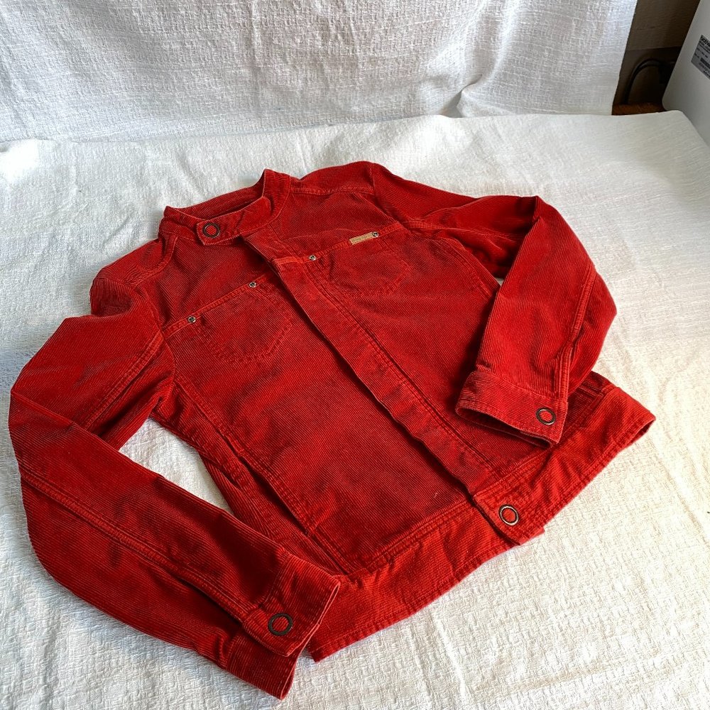 M-ONE-11 International brand red corduroy jacket
